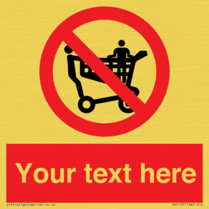 Custom No Climbing on Trolley Sign